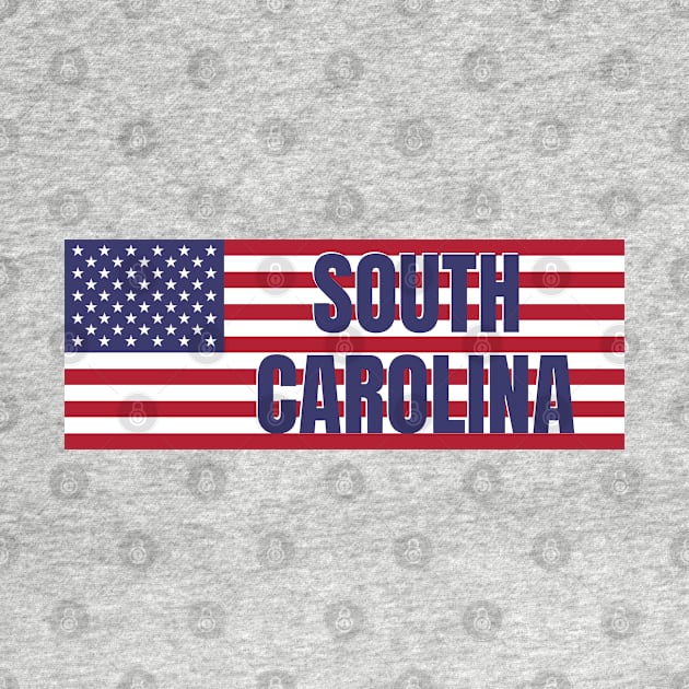 South Carolina State in American Flag by aybe7elf